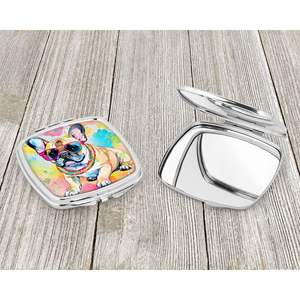 <b>French</b> <b>Bulldog</b> Hippie Dawg Compact Folding Handheld Makeup Mirror Decorative Travel Mirror for Women Girls Pocket-sized <b>Gifts</b> - Product Image 3