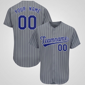 Maillot de baseball personnalisé pour homme, tricoté, col rond, impression par transfert thermique, uniforme sportif - Product Image 6