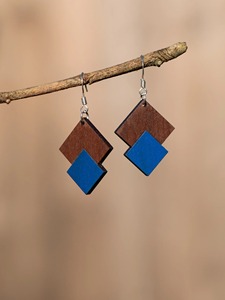 Pendientes de Madera Ligeros, Pendientes de Madera de Perfil Delgado, Pendientes de Madera con Acabado Liso, Precio de Fábrica al por Mayor - Product Image 2