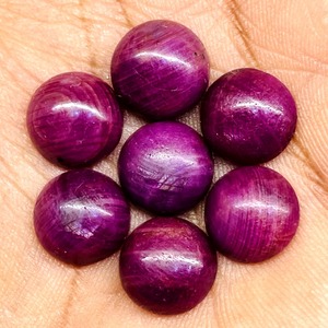 Pierre précieuse cabochon ronde en rubis AAA, 12 mm, rubis rouge, pierres précieuses en vrac, prix de gros, lot en vrac pour la fabrication de bijoux, provenance Inde - Product Image 6