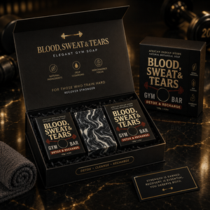 Blood Sweat and Tears Gym <b>Shower</b> Soap <b>Bar</b> for Active Lifestyle Body Cleansing Custom Logo OEM Wholesale Supplier Factory Supply - Product Image 3