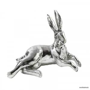 Sculpture de lapin vintage en aluminium moulé, statue décorative en métal pour jardin, pelouse, patio, balcon - Product Image 3