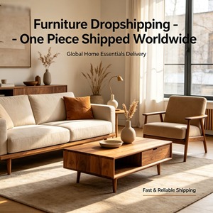 Ensemble de meubles en bois modernes et minimalistes pour salon, chambre, salle à manger et bureau à domicile, livraison rapide dans le monde entier, sans MOQ - Product Image 1