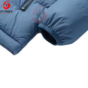 Chaqueta Acolchada Ligera con Capucha para Hombre, Resistente al Viento y al Agua, Abrigo de Invierno Acolchado, Cierre Completo, Informal, para Exteriores, Cálida y Aislada, 100% - Product Image 4