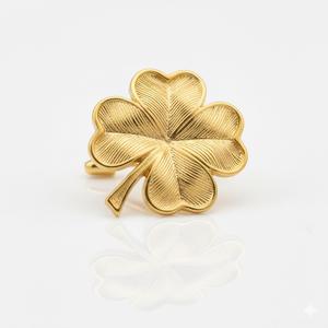 Accesorios para traje de hombre, decoración de bolsillo, pin metálico personalizado con trébol de cuatro hojas. - Product Image 1