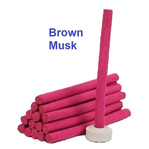 Bâtons d'encens de musc brun naturel Dhoop approvisionnement en gros au premier prix (rose) - Product Image 1