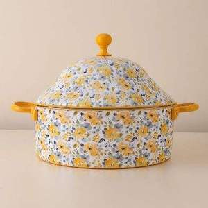 Casseroles polyvalentes de couleur bleue personnalisables en acier inoxydable avec couvercle pour un service alimentaire efficace et une utilisation en buffet ou en hotpot - Product Image 5