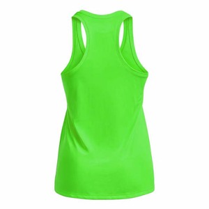 Débardeur sans manches vert pour femme, tricoté, séchage rapide, couleur unie, décontracté, 100% coton/polyester - Product Image 2