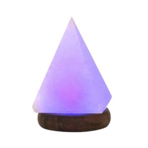 Meilleure mini lampe en pierre de sel USB bleue en forme de pyramide, écologique, sculptée, emballage personnalisé, artisanat naturel, Sian Enterprises - Product Image 4