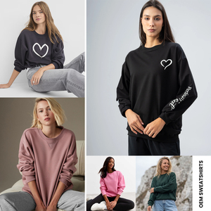 Sweat-shirt personnalisé en polaire color block avec fermeture éclair quart de tour, unisexe, streetwear, coupe oversize, Bangladesh SSGBL, approvisionnement direct usine, lot en gros - Product Image 4