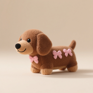 Simpatico bassotto cucciolo bambola di simulazione personalizzata animale peluche peluche cotone cane PP farcito regalo per bambini - Product Image 1