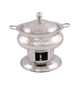 Calentador de Comida Tipo Buffet de Acero Inoxidable Dorado de Lujo con Tapa, Juego de Recipientes para Servir Comida para Hoteles y Catering - Product Image 4