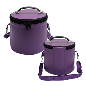 NANBA GROUP Deluxe Masonic <b>Purple</b> Fez Cap Case Soft Case Lightweight Imitation Leather Zipper Closure Customizable | <b>Hat</b>/Cap - Product Image 1