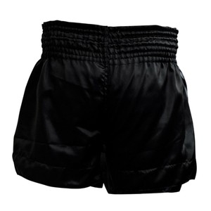 Pantalones Cortos de Boxeo de Seda Negros para Mujer, Corte Holgado, Elásticos, Ropa de Artes Marciales, Talla Adulto - Product Image 2