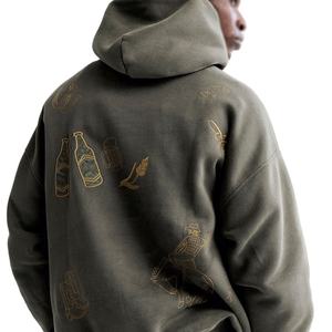 Sweat-shirts à capuche graphiques personnalisés et élégants, unisexes, en molleton surdimensionné, fournisseur en gros, fabricant, étiquette privée OEM - Product Image 2