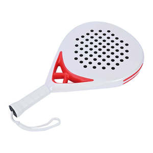 Raquette de paddle en carbone diamantée durable avec logo personnalisé OEM, noyau en caoutchouc EVA antidérapant, qualité professionnelle - Product Image 5
