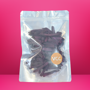 มันเทศม่วงอบกรอบคุณภาพพรีเมียม 100% VF ทอดสุญญากาศ |   ขนมขบเคี้ยวกรอบ ไม่มีน้ำตาลเพิ่ม สุขภาพดี ขายส่ง/OEM - Product Image 1