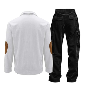 Nueva Llegada Conjunto de 2 Piezas de Sudadera con Capucha y Pantalones de Invierno, Chaqueta Deportiva Casual con Cremallera Personalizada para Hombre - Product Image 2