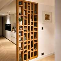 Modern Wooden Freestanding Room Divider Partition Shelf Open Shelf 65mm Thick Custom Decorative Partition Wall Commercial Office