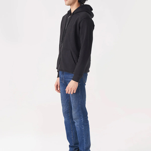Best Quality 100% Cotton Winter <b>Soft</b> Comfortable Zipper-Up <b>Hoodies</b> with Custom Logo Loose Fit Men's High Street Style - Product Image 2
