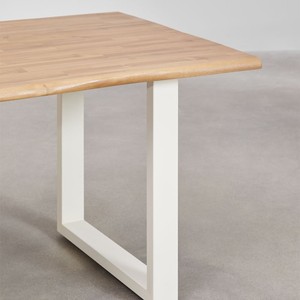 <span class=keywords><strong>Tavolo</strong></span> da pranzo rettangolare Vandana Hexa Falcon <span class=keywords><strong>180x90</strong></span> cm in legno di acacia e acciaio Maupi - Product Image 6