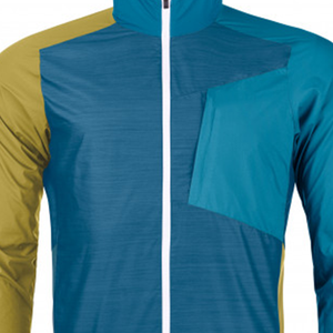 Veste Softshell Unisexe Vento Lite Ortovox en Laine Mérinos Ultra-Légère, Respirante, Coupe-Vent et Résistante à l'Eau avec Fermeture Éclair Imprimée - Product Image 5