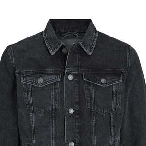 Latest Design Men's <b>Denim</b> <b>Jackets</b> Full Sleeves Light Color <b>Denim</b> <b>Jackets</b> <b>Custom</b> Made With Customised Logo - Product Image 4