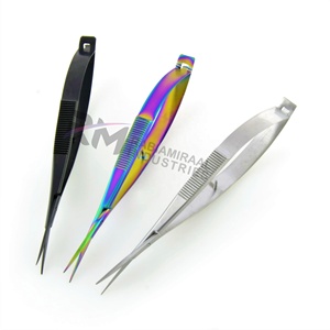 RMI Plasma Color Curved Stainless Steel Brow Scissors Sharp Tip Beauty <b>Tool</b> Right Handed <b>Makeup</b> Scissor For Eyebrow Grooming - Product Image 4