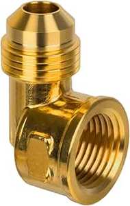 Codo de latón forjado macho x hembra (AOL-021) con rosca NPT de 90 grados para fontanería y suministro de agua - Product Image 3