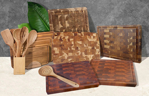 Planche à découper en bois Thanh Tung Thinh, rectangulaire, rustique, faite à la main, non toxique, durable, écologique, épaisseur 2,0 cm, Binh Thuan - Product Image 6