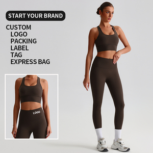 Conjunto Deportivo de Yoga para Mujer, Transpirable y Ligero, de Alta Calidad, con Top Deportivo y Leggings de Alta Elasticidad para Uso Diario en el Gimnasio y Yoga - Product Image 2