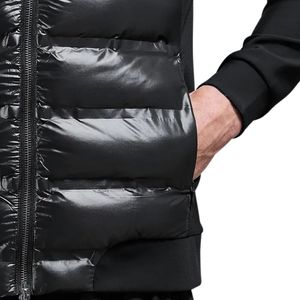 <b>Men's</b> Casual Technical Quilted Hybrid <b>Jacket</b> Funnel Neck Warm Padded Coat <b>Lightweight</b> Outdoor Winter Windproof Fashion <b>Jacket</b> - Product Image 6