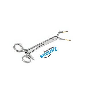 Pinces chirurgicales Keramo Grip en acier inoxydable de haute qualité, 14,5 cm, courbées, pour support de couronne radiculaire, instruments chirurgicaux Manufac & Expo - Product Image 4