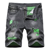 Shorts en jean pour hommes, coupe droite, personnalisables avec logo, séchage rapide, écologiques, pour l'été – Grande Vente, Qualité Supérieure