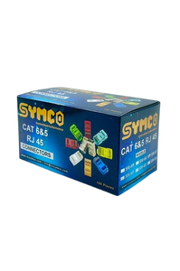 ขั้วต่อแบบ Pass-Through รุ่น SM-6P Cat6 ของ SYMCO (สีทอง, 1U) ปลั๊กโมดูลาร์อีเธอร์เน็ต 8P8C ขั้วต่ออีเธอร์เน็ต RJ45 ประสิทธิภาพสูง - Product Image 1