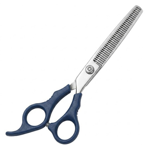 Ciseaux à effiler professionnels bleu marine de qualité supérieure pour la coiffure – Équipement de salon de barbier - Product Image 1