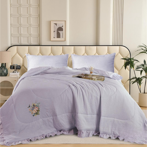 Edredón de Lujo Lavender, Ultra Suave y Ligero |   Juego de Ropa de Cama Hipoalergénica Premium |   Manta Decorativa Cálida y Acogedora para Dormitorio - Product Image 1
