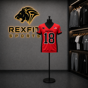Rexfit Unisex American Football Uniform Jersey <b>Pants</b> Set Printed 3D Sublimated Breathable <b>Mesh</b> V-Neck Sleeveless Moisture - Product Image 4