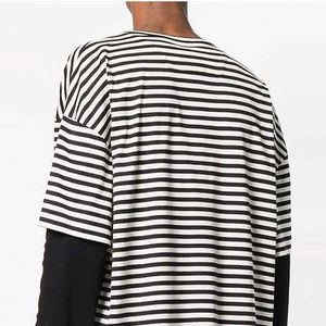 Camiseta de Manga Larga de Doble Capa para Hombre, Personalizada, de Algodón 100%, con Impresión Digital, Estilo Nuevo, Talla Grande - Product Image 3