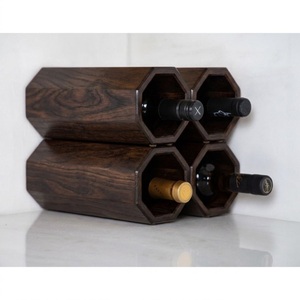 Modern Tree Shaped Wooden <b>Wine</b> Rack Tabletop Eco-Friendly Handmade Solid Wood <b>Wine</b> Bottle Holder For Bar & Home Decoration - Product Image 3