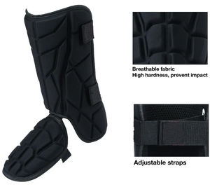 Protège-jambes blancs avec fermeture auto-agrippante, cadre en aluminium, frein en V, légers, en polyester/coton/EVA, protection pour adultes, toutes saisons - Product Image 3