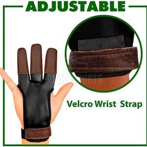 Gants de tir à l'arc doux et confortables, dotés d'un design renforcé et d'un matériau durable pour une précision constante - Product Image 4