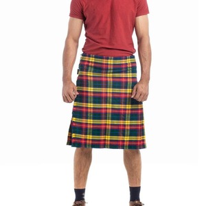 Vente en gros de kilt écossais personnalisable en coton et laine acrylique, confortable, avec logo et taille sur mesure pour hommes, couleurs et designs personnalisables Fortis Sports - Product Image 6