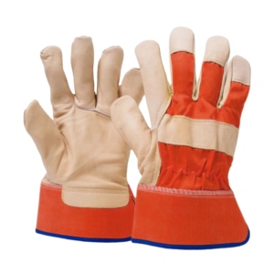 Gants de travail canadiens de qualité supérieure, résistants, en cuir de vachette grainé, avec dos en caoutchouc, protection industrielle des mains, utilisation domestique - Product Image 6
