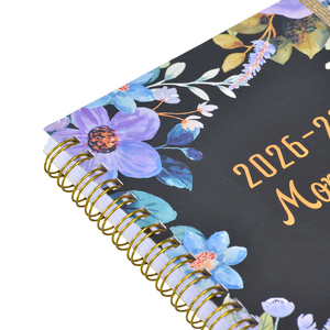 Libreta de Regalo Personalizada con Cierre de Correa Floral, Agenda y Planificador Anual, Fábrica Profesional - Product Image 3