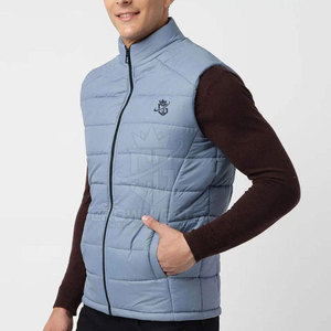 Veste sans manches pour homme fabriquée au Pakistan, en nylon/polyester, tissu léger et respirant, veste d'hiver - Product Image 2
