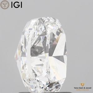 Diamant de laboratoire CVD de 2,50 carats avec certificat IGI, couleur D, clarté VVS2, taille coussin carrée, pour sertissage personnalisé - Product Image 5