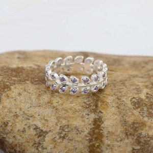2026 Hot Selling Popular Elegant Exquisite S925 <b>Sterling</b> <b>Silver</b> Amethyst Gemstones <b>Adjustable</b> Band <b>Ring</b> Fashionable Fine Jewelry - Product Image 4