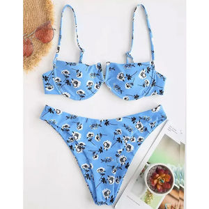 Ensembles Tankini Légers et Respirants 2 Pièces pour Femmes, Personnalisables avec Impression Florale, en Spandex/Polyester de Haute Qualité – Vente en Gros - Product Image 2