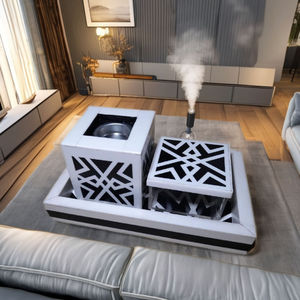 New Arrival Handcrafted Wooden & Epoxy Resin Bakhoor Burner Traditional Charcoal <b>Cone</b> <b>Incense</b> Holder for Sandalwood - Product Image 2